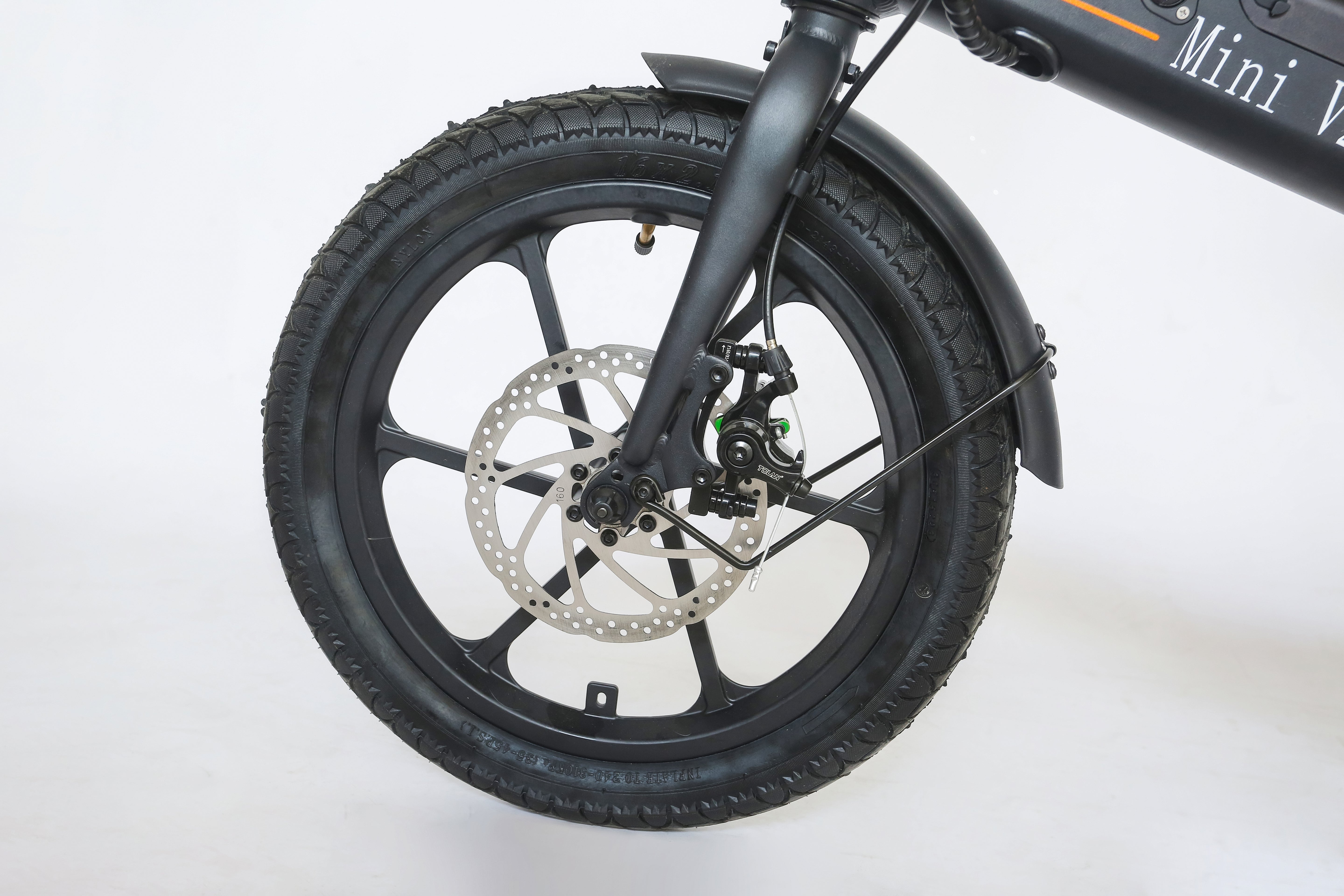 UDON MINI V2 E-Bike,350W Motor, 16" x 4.0" Tires, 36V 7.8Ah Battery, Dual Disc Brakes, Twist Throttle, 15.5 MPH Max Speed, Foldable